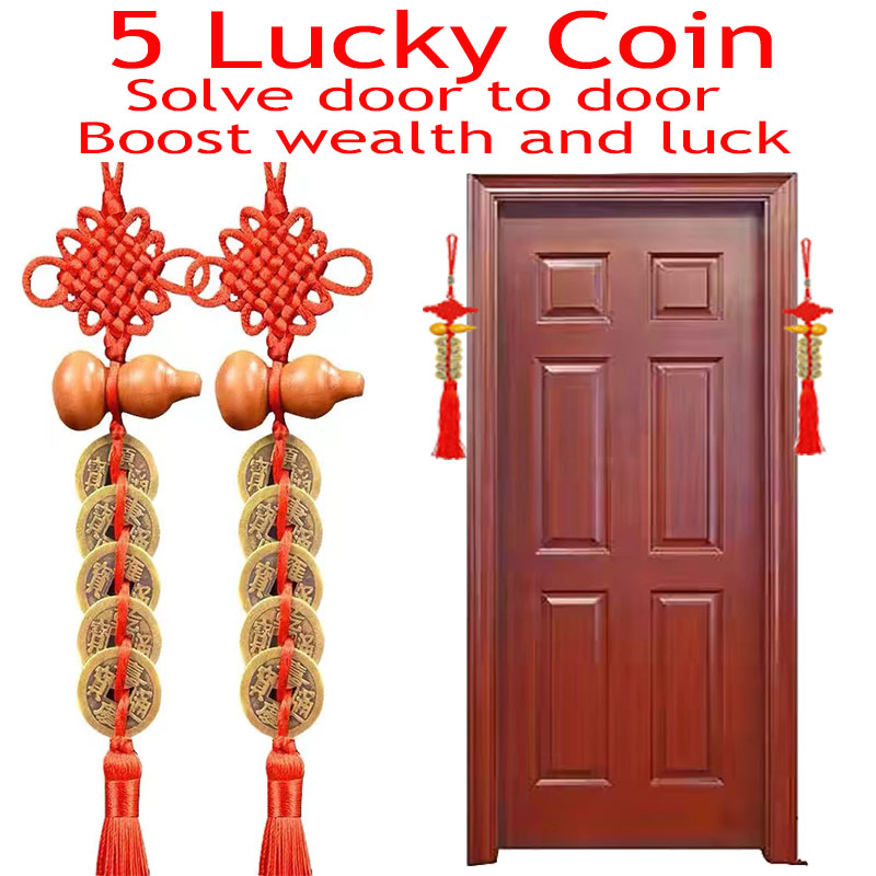 Home Textiles Store - 1PCS Feng Shui ตกแต่งห้าจักรพรรดิเงิน East และ