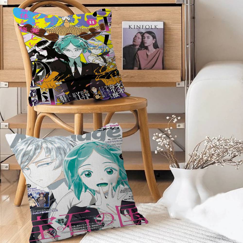 Home Landing Textiles - ปลอกหมอนลายอนิเมะ Land of the Lustrous ของขวัญตกแต่งบ้าน