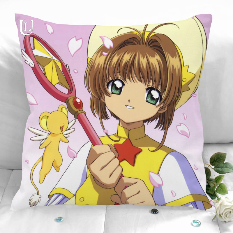Home Textiles Images - ใหม่มาถึง Cardcaptor Sakura ปลอกหมอนซิปหมอนที่กำหนดเองเพิ่มเติมขนาดที่กำหนดเองของคุณภาพของขวัญ