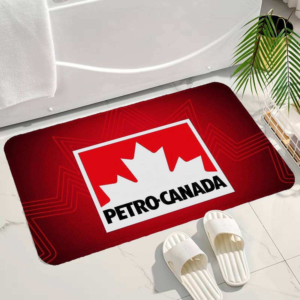 Home Textiles Canada - โลโก้เปโตร แคนาดาพรมปูพื้นรูปสี่เหลี่ยมผืนผ้ากันลื่นโฮมซอฟท์ บาดแมทพรมเช็ดเท้าหน้าประตูในร่มกลางแจ้งพรมตกแต่งโรงแรม