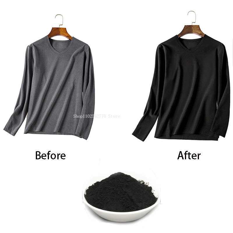 50g สีดําผ้าย้อมเสื้อผ้า Refur - Home Textiles Store บทวิจารณ์และราคา