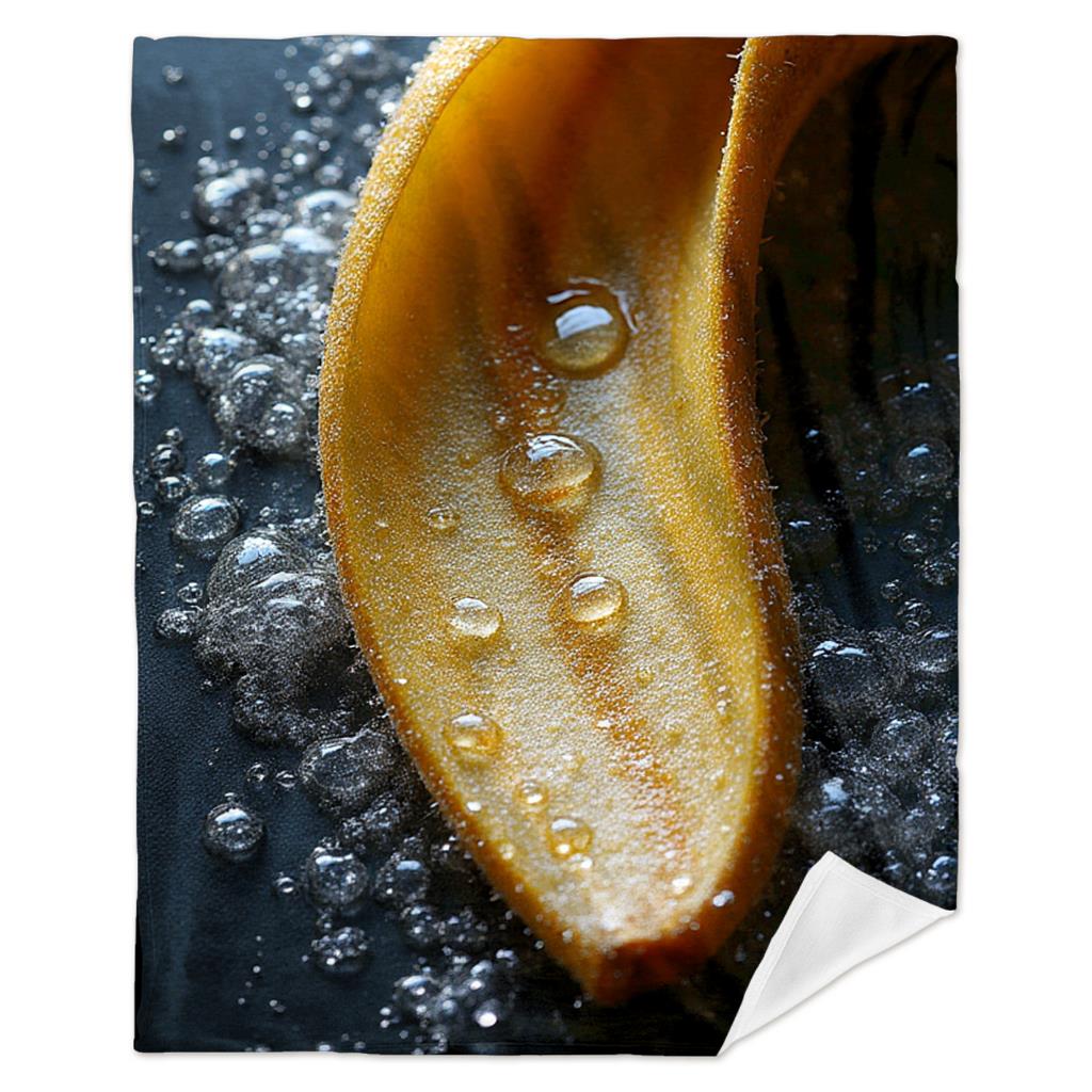 ภาพมาโครธรรมชาติของกล้วย ผ้าห่ - Home Textiles Images บทวิจารณ์และราคา