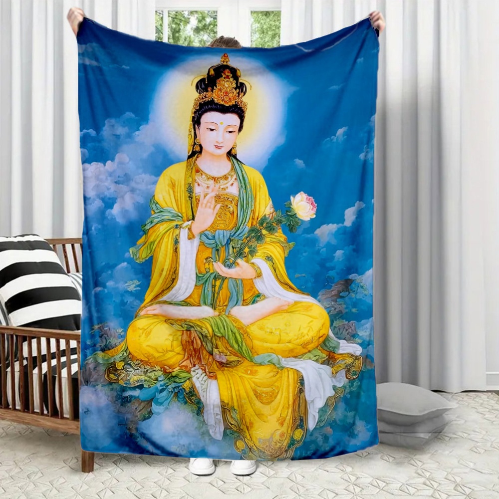 ผ้าห่มพิมพ์ลายพระโพธิสัตว์กวนอ - Home Textiles Images บทวิจารณ์และราคา