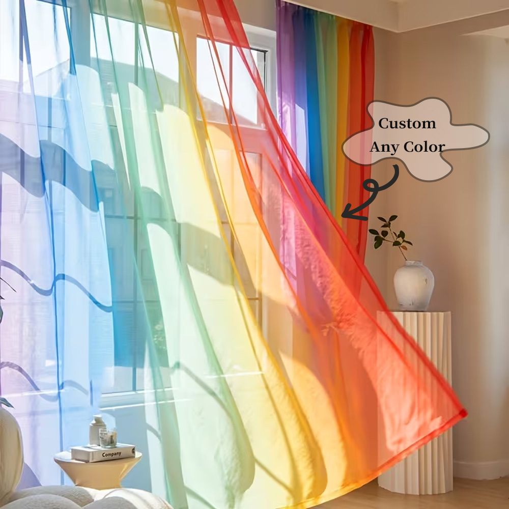 ผ้าม่านโปร่งแสงแบบแบน 2 มิติ 2 - Home Textiles Images บทวิจารณ์และราคา