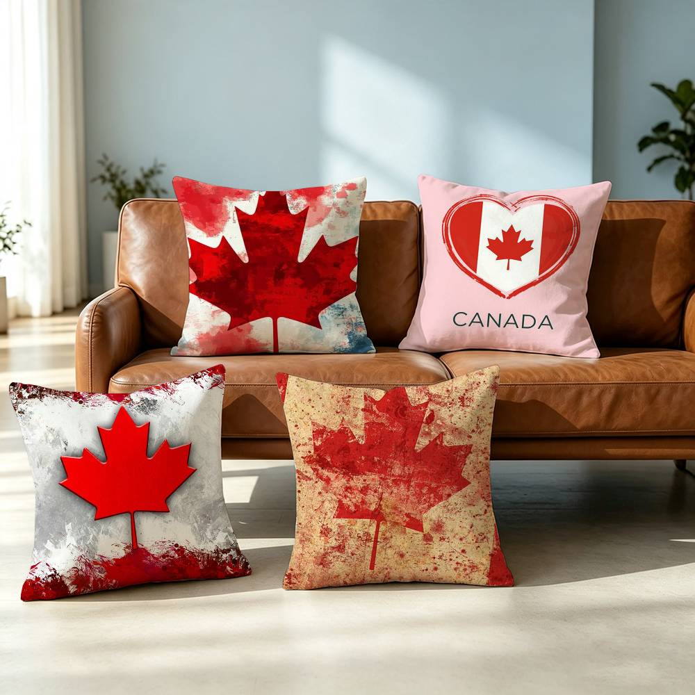 ปลอกหมอนลายธงชาติแคนาดา A-Aest - Home Textiles Canada บทวิจารณ์และราคา