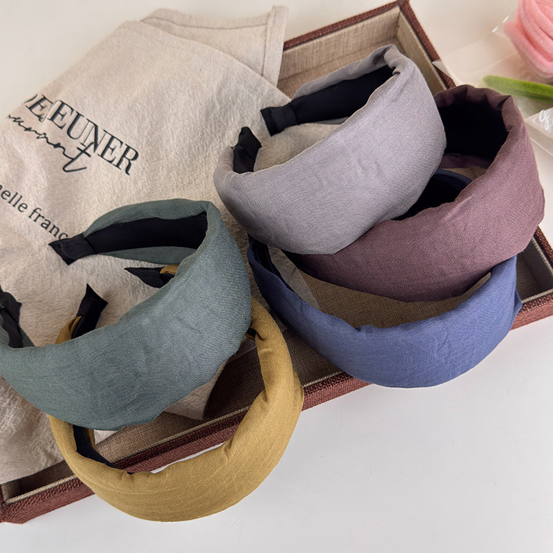 ที่คาดผมผ้าลินินผสมคอตตอนเนื้อ - Home Textiles Store บทวิจารณ์และราคา