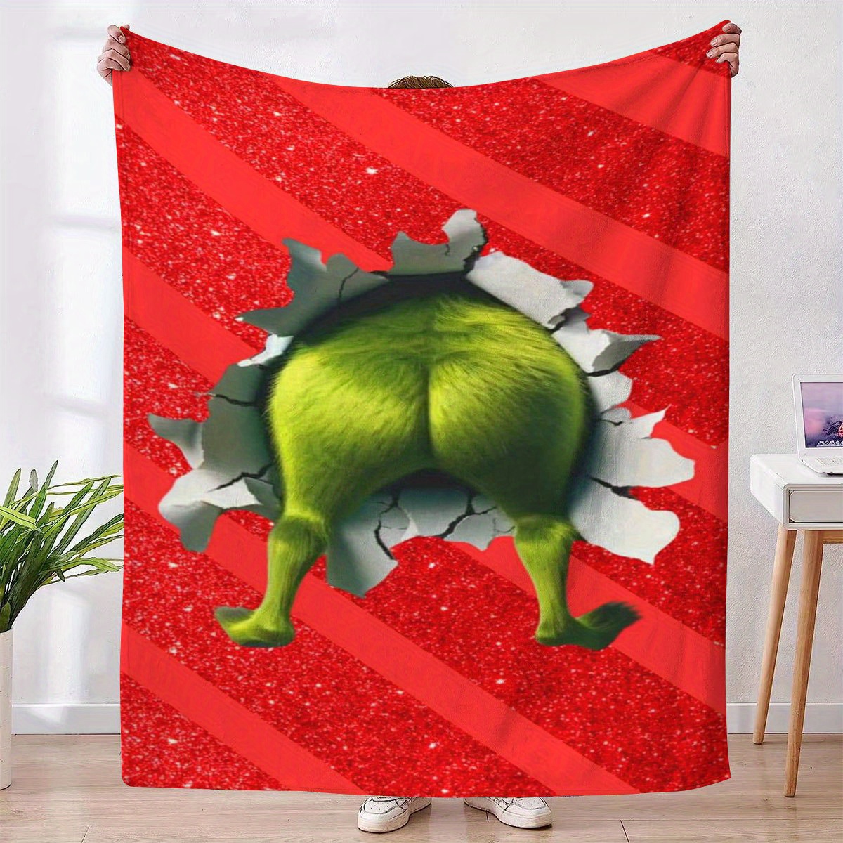 ผ้าห่มขนสัตว์เนื้อนุ่มที่มีรูป - Home Textiles Images บทวิจารณ์และราคา