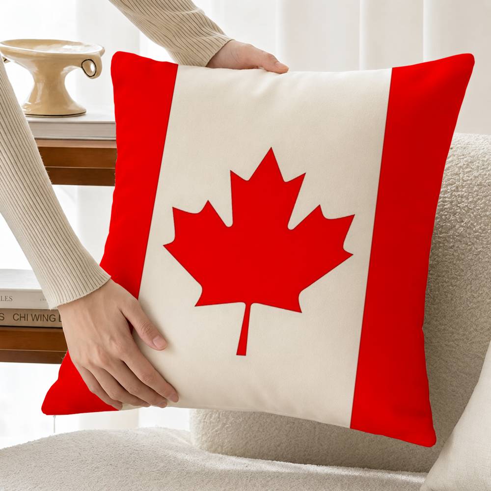 C-แคนาดาธงชาติผ้าฝ้ายผ้าลินินป - Home Textiles Canada บทวิจารณ์และราคา