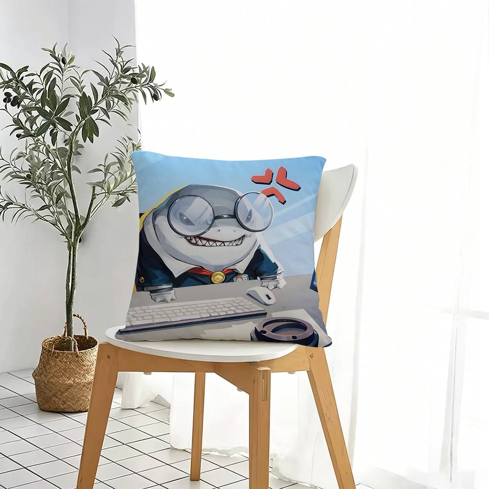 เคสหมอนพิมพ์ลายสองด้านรูปฉลามน - Home Landing Textiles บทวิจารณ์และราคา
