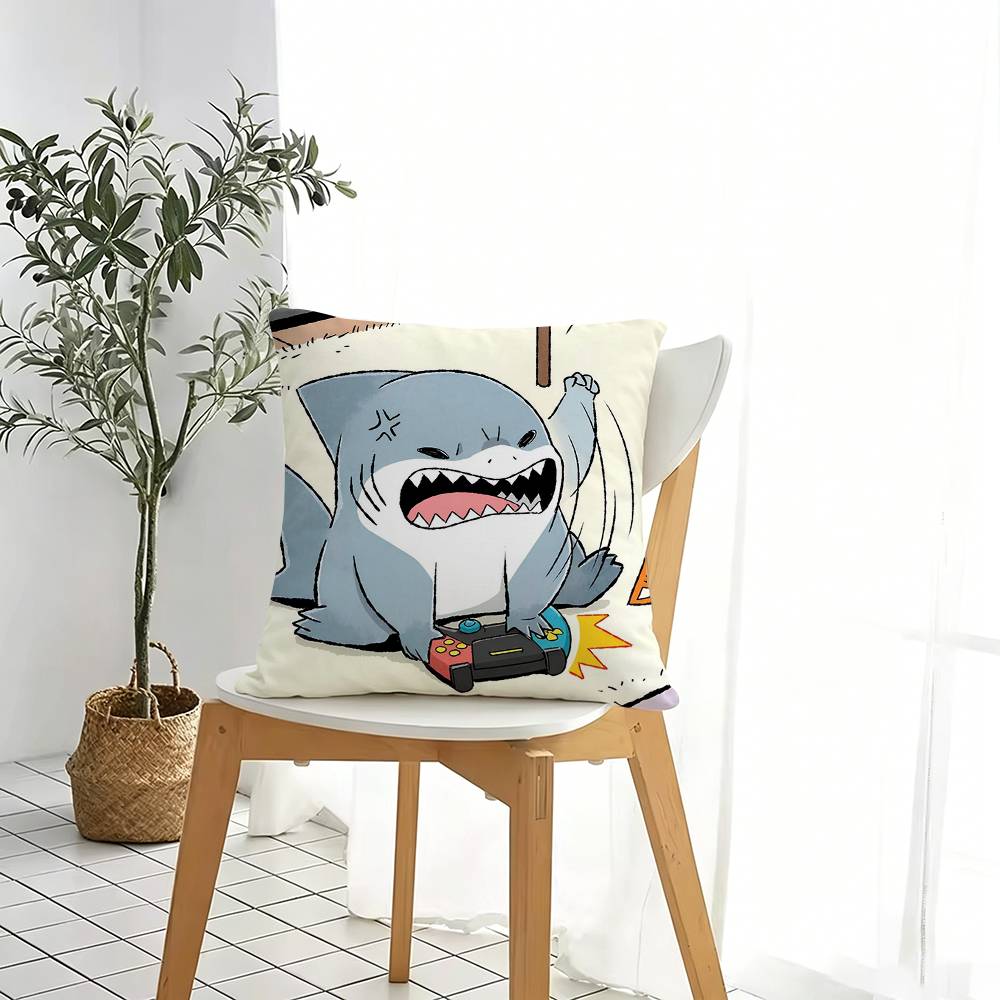 เคสหมอนพิมพ์ลายสองด้านรูปฉลามน - Home Landing Textiles บทวิจารณ์และราคา