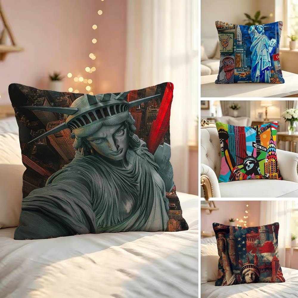 ปลอกหมอนลายภาพเมืองนิวยอร์ก ปล - Home Textiles Images บทวิจารณ์และราคา