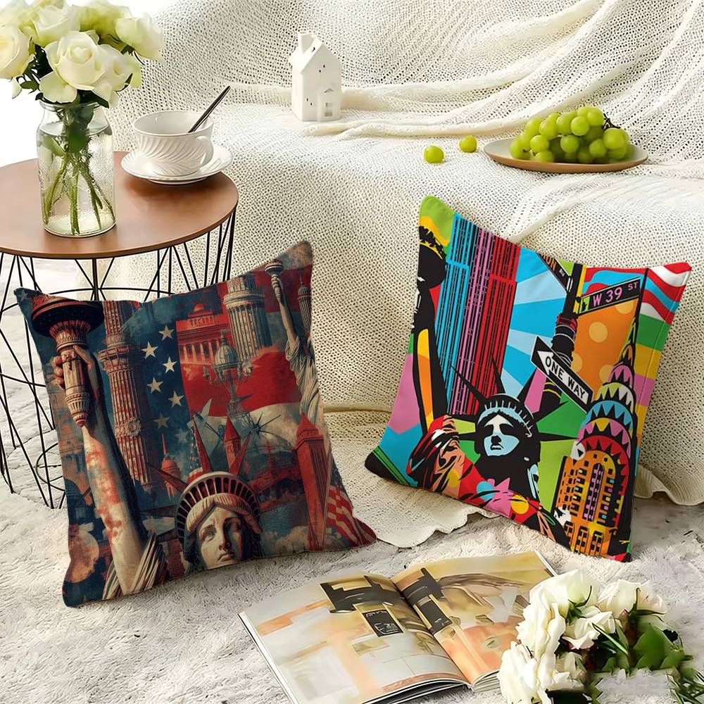 ปลอกหมอนลายภาพเมืองนิวยอร์ก ปล - Home Textiles Images บทวิจารณ์และราคา