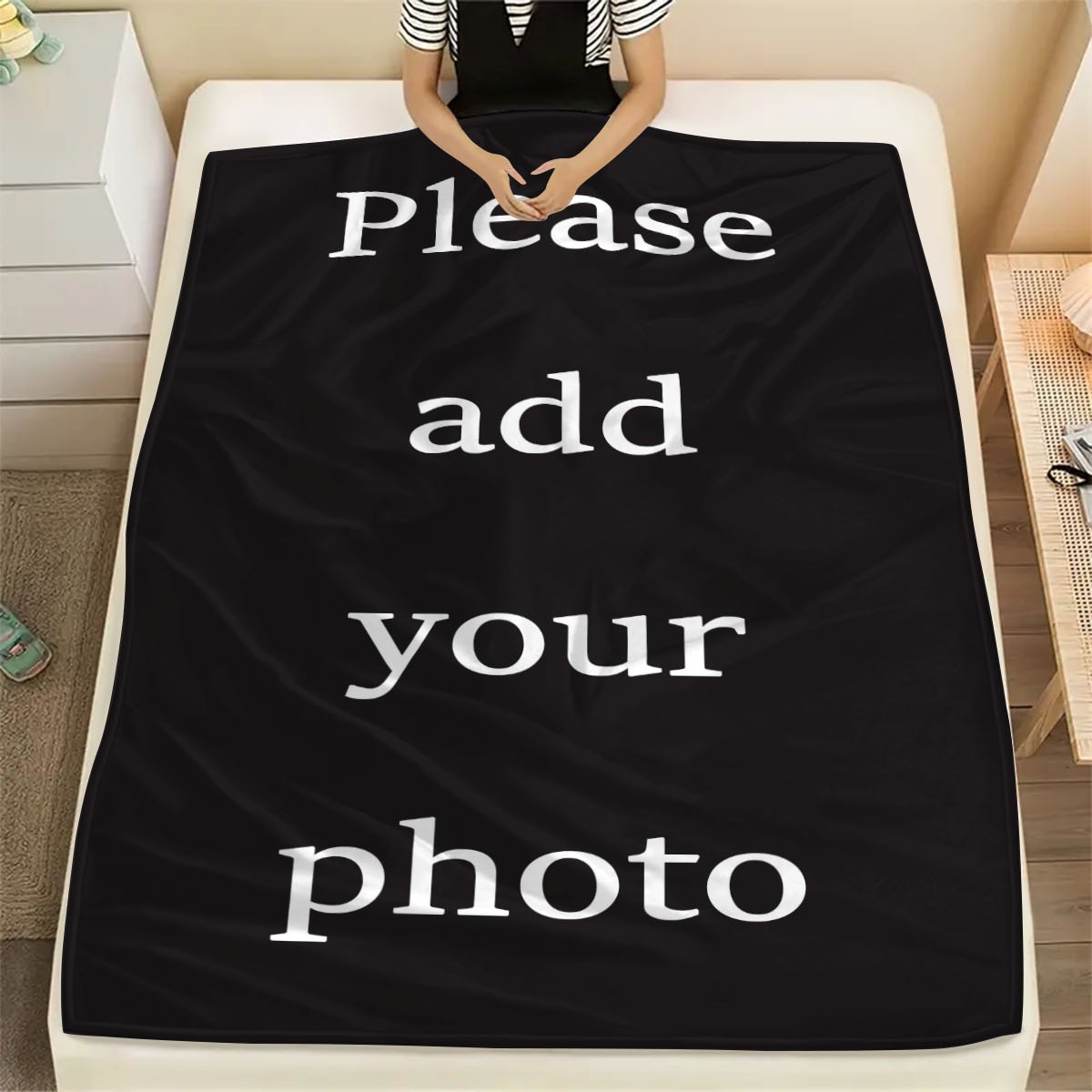 ผ้าห่มฟลานเนลขนแกะดิจิทัลแบบกำ - Home Textiles Images บทวิจารณ์และราคา